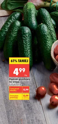 Ogórek gruntowy promocja w Biedronka