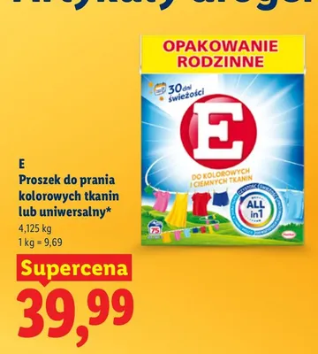 Proszek do prania kolorowych tkanin lub uniwersalny promocja w Lidl