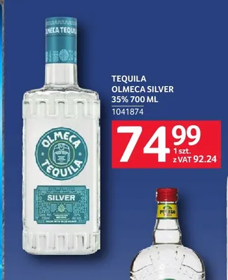 Tequila Olmeca Silver 35% promocja w Selgros