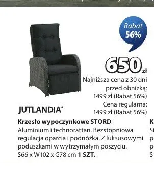 Krzesło wypoczynkowe Jutlandia Stord promocja w Jysk