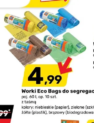 Worki Eco Bags do segregacji 60 l promocja w Bricomarche