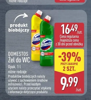 Żel do WC Domestos promocja w Aldi