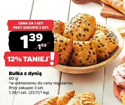 Bułka z dynią promocja w Netto