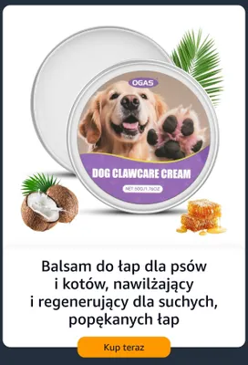 Balsam do łap dla psów i kotów nawilżający i regenerujący dla suchych popękanych łap Ogas promocja w Amazon