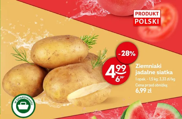 Ziemniaki jadalne siatka promocja w Żabka