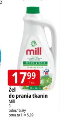 Żel do prania tkanin Mill color promocja w Leclerc