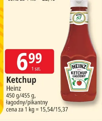 Ketchup Heinz Łagodny promocja w Leclerc
