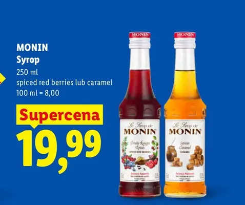 Syrop spiced red berries Monin promocja w Lidl