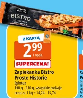 Zapiekanka Bistro wszystkie rodzaje promocja w Leclerc