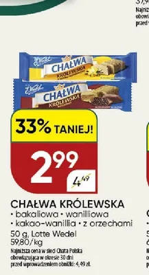 Chałwa Królewska bakaliowa promocja w Chata Polska