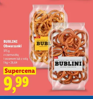 Obwarzanki z solą Bublini promocja w Lidl