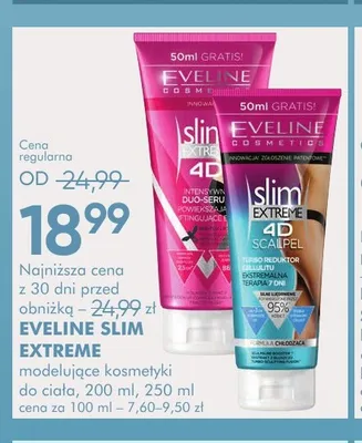 Serum modelujące do ciała Eveline Slim Extreme 4D Scalpel promocja w Super-Pharm