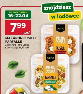 Makaron fusilli, farfalle promocja w Stokrotka