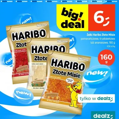 Żelki Złote Misie pomarańczowe promocja w Dealz