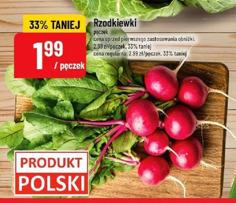 Rzodkiewki pęczek promocja w POLOmarket