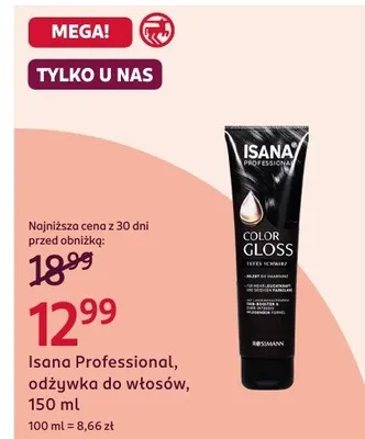 Odżywka do włosów Isana Professional,  150 ml promocja w Rossmann