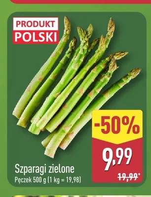 Szparagi zielone promocja w Aldi