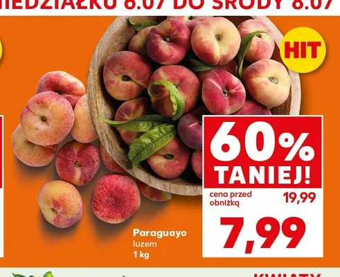 Brzoskwinia Paraguayo luzem promocja w Kaufland