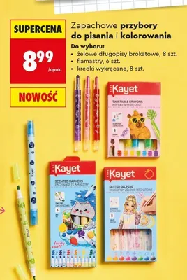 Flamastry zapachowe Kayet promocja w Biedronka