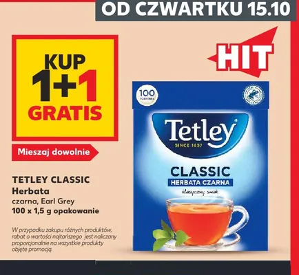 Herbata Earl Grey Tetley Classic promocja w Kaufland