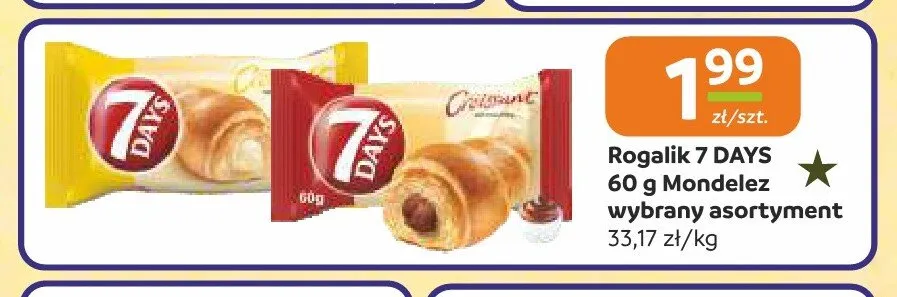 Rogalik 7 Days promocja w Społem Częstochowa