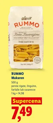 Makaron penne rigate, linguine, farfalle lub casarecce promocja w Lidl