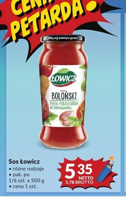 Sos boloński Łowicz promocja w Makro