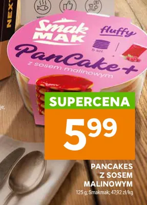 Pancakes z sosem malinowym Smakmak promocja w Stokrotka