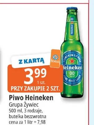 Piwo bezalkoholowe Heineken promocja w Leclerc