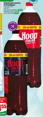 Napój gazowany Hoop Cola Zero Sugar promocja w Dino