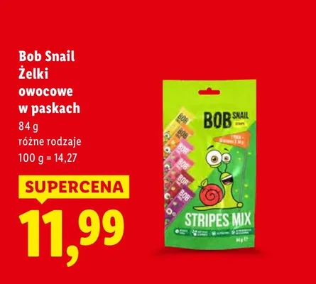 Żelki owocowe w paskach różne rodzaje promocja w Lidl