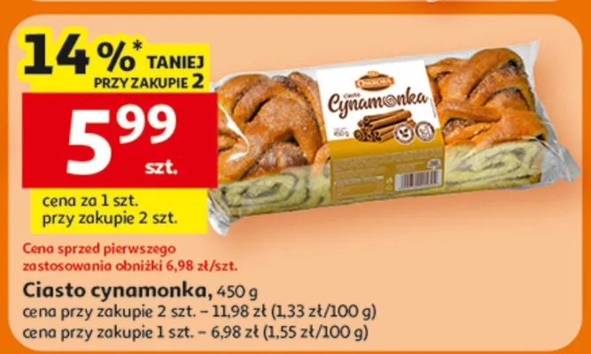 Ciasto cynamonka promocja w Auchan