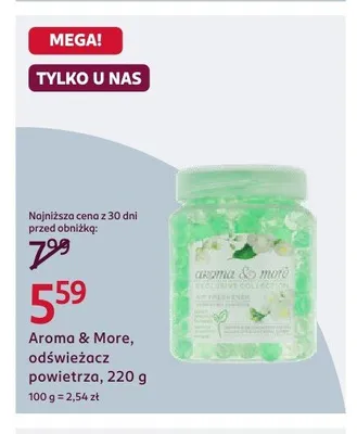 Odświeżacz powietrza Aroma & More promocja w Rossmann