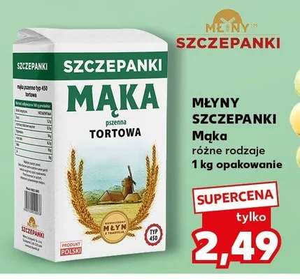 Mąka tortowa różne rodzaje promocja w Kaufland