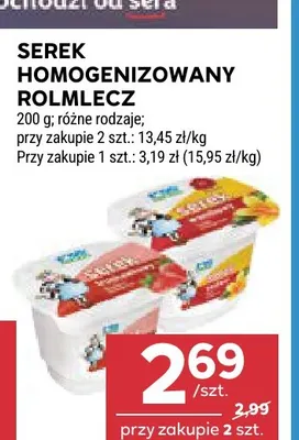 Serek homogenizowany Rolmlecz promocja w Stokrotka