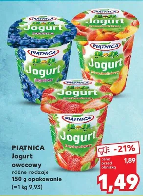 Jogurt owocowy różne rodzaje promocja w Kaufland