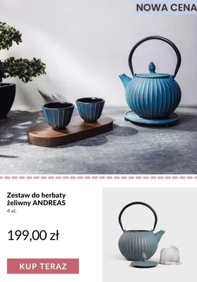 Zestaw do herbaty żeliwny Andreas 4 el. promocja w Homla