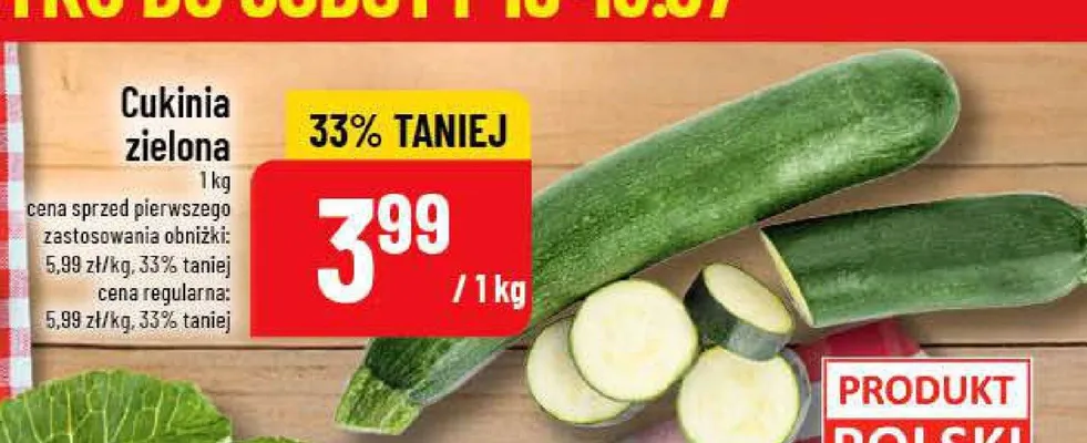 Cukinia zielona promocja w POLOmarket