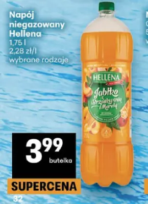 Napój niegazowany Hellena promocja w Delikatesy Centrum