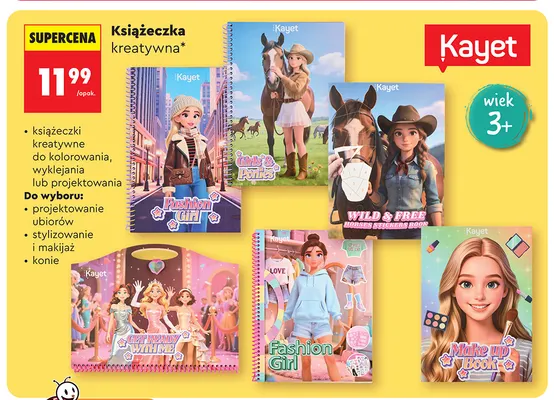 Książeczka kreatywna konie Kayet promocja w Biedronka