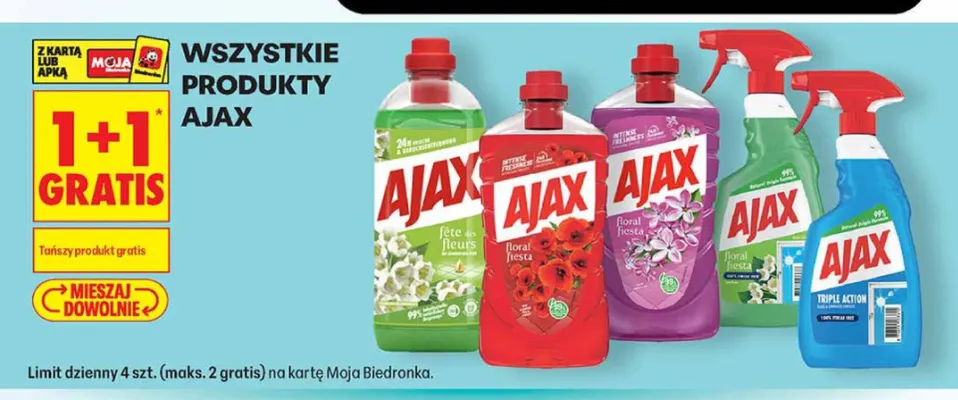 Produkty Ajax promocja w Biedronka