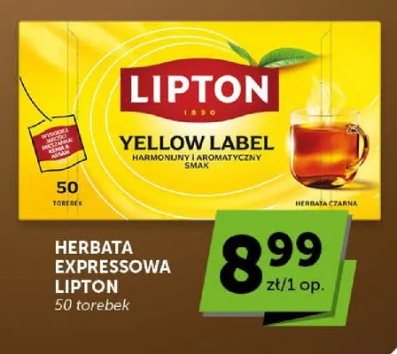 Herbata expressowa Lipton Yellow Label promocja w ABC
