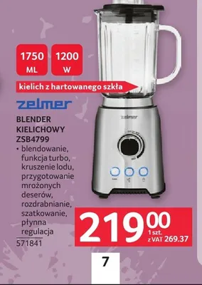 Blender kielichowy Zelmer ZSB4799 promocja w Selgros