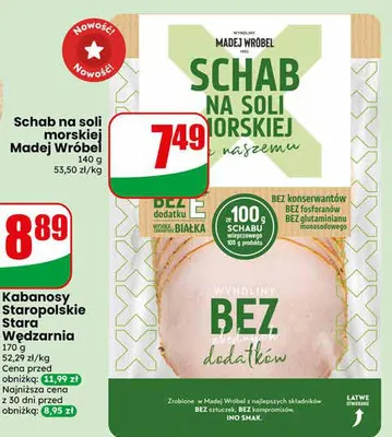 Schab na soli morskiej Madej Wróbel promocja w Dino