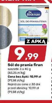 Sól do prania firan Dr. Beckmann promocja w Bricomarche