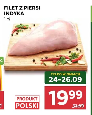 Filet z piersi indyka promocja w Stokrotka