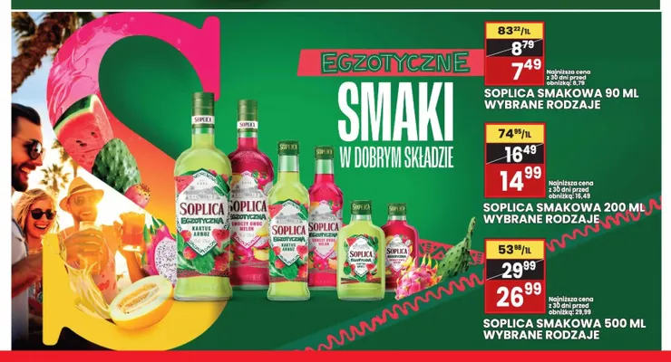 Likier Soplica Egzotyczna Smoczy Owoc Melon promocja w Wafelek