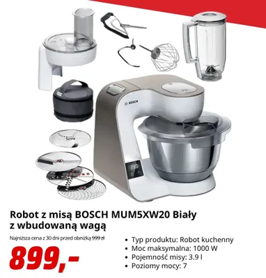 Robot kuchenny Bosch MUM5XW20 promocja w Media Markt