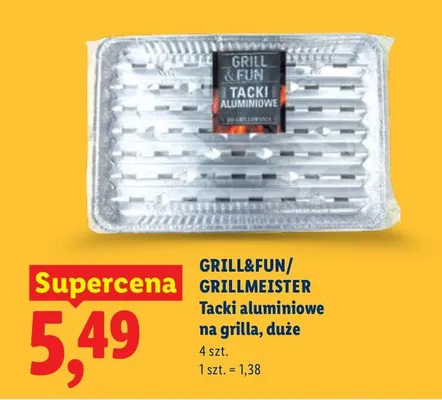 Tacki aluminiowe na grilla, duże promocja w Lidl