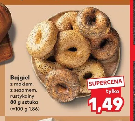 Bajgiel rustykalny promocja w Kaufland